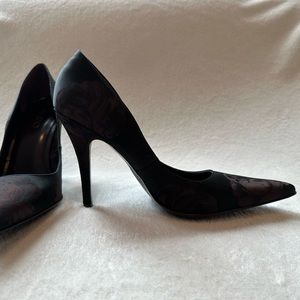 Black Satin pumps by Aldo